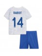 Francie Adrien Rabiot #14 Venkovní dres pro děti MS 2022 Krátký Rukáv (+ trenýrky)